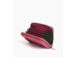 Porte cartes zippé Ella en cuir grainé