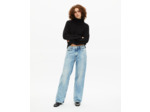 Pull col montant en cachemire noir black