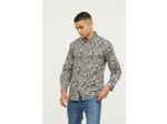 Chemise allover avec poche et broderie poitrine