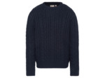 Pull col rond en maille torsadée