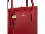 Porte-documents slim 15" Ines de la Fressange en cuir grainé