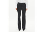 Pantalon droit en laine gris foncé anthracite