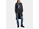 Sweat Wash Avec Print Loup black washed