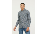 Chemise allover avec poche et broderie poitrine