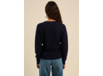 Pull ajouré détails festonnés