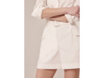 Short Sylviane Blanc en Coton