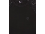T-shirt manches longues en dentelle black washed