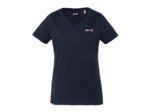 T-shirt col V avec broderie cœur