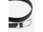 Ceinture en cuir effet croco black