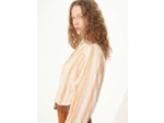 Blouse rayures orangees