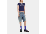 T-Shirt Manches Courtes Avec Print City washed navy