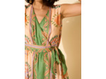 Robe longue imprimée sans manches