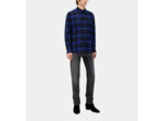Chemise A Carreaux Manches Longues blue black