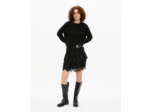 Pull col rond en cachemire noir black