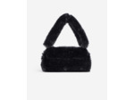 Pochette Effet Fourrure Noire black