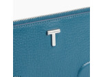 Porte cartes zippé Romy en cuir grainé