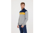 pull camioneur maille fantaisie «color block»