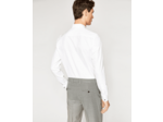Chemise unie col officier, pression skullhead