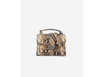 Sac Emily Small En Cuir Python black white