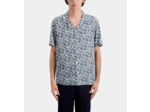 Chemise wako a manches courtes white - blue