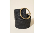 Ceinture tressée en raphia