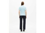 Polo manches courtes broderie poitrine baby blue