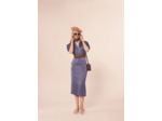 Jupe Jenny Bleu en Polyester