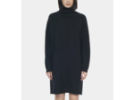 Robe pull courte en cachemire noir black