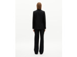 Veste tailleur détails satin noire black