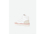 Baskets montantes en cuir blanc avec étoiles white