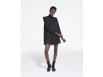 Robe Courte Manches Longues Col Smock black