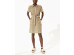 Robe rose / moutarde