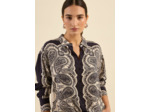 Chemise oversize à imprimé cachemire