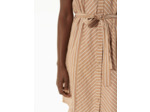 Robe rayure marron glace