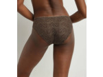 Culotte en tulle Chocolat et zébrures or Dim Generous Édition Limitée