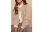 Gilet en mohair et laine BECKY