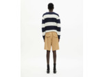 Short a taille elastique beige