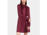 Robe courte jacquard bordeaux burgundy