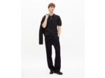 Pantalon large en laine marine bleu
