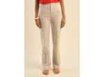 Pantalon large et habillé à fines rayures