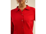 Gilet droit col chemise