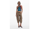 Pantalon Court En Tissu – Femme