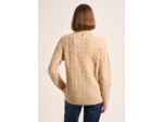 Pull col roulé torsadé à la coupe droite