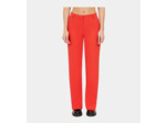 Pantalon Tailleur Rouge En Crêpe red