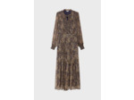 Robe longue imprimée à lurex - SYBILLE
