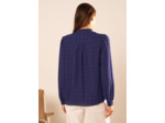 Blouse à col monté avec volant