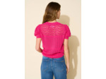 Pull col rond manches courtes