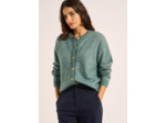 Gilet cardigan ample à col rond