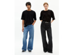 T-shirt mixte large uni noir black