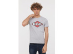 T-shirt manches courtes en coton bio avec print logo poitrine